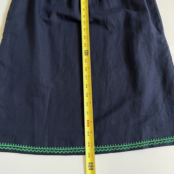 J. Crew factory Women’s  Embroidered Sleeveless Dress Navy Blue Size XXS - Picture 8 of 8